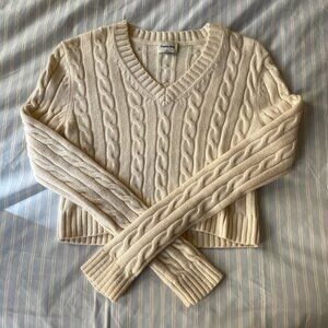 Aritzia Moss Sweater in Whisper White